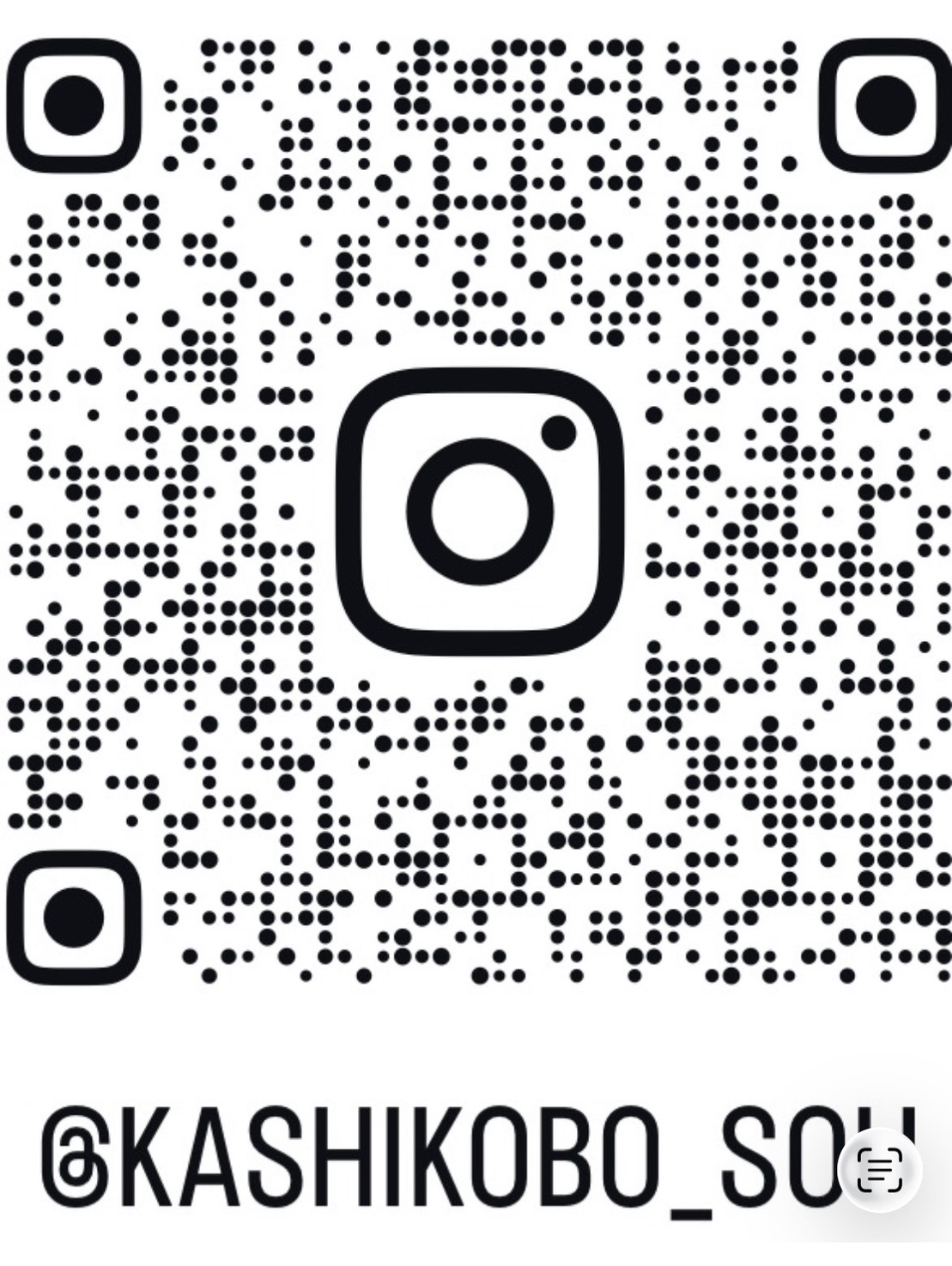 菓子工房想 Instagram QRコード